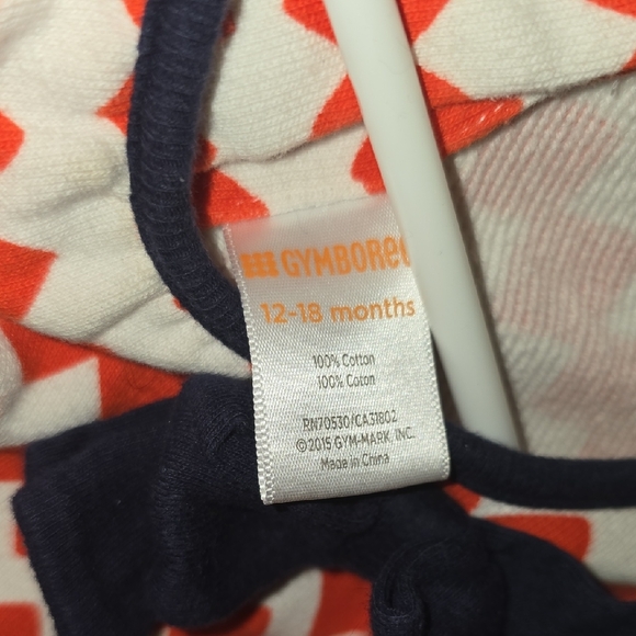 Gymboree Red and White Geometric Dress - Picture 2 of 6